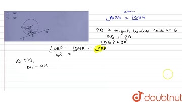 In Figure-2 PQ is tangent to the circle with centre at O , at the point B. If `angle`AOB