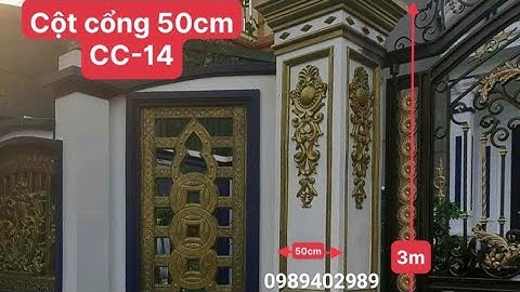 khuôn cột cổng 50cm đẹp nhất