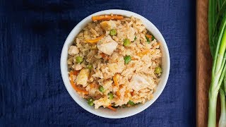Japanese steakhouse hibachi style fried rice prepared from scratch at
home! written recipe - https://www.masalaherb.com/hibachi-fried-rice/