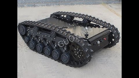 Remote control electric chassis 48V3000W Dc servo motor with brake rubber track robotic platform