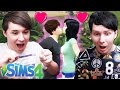 DIL'S FIRST KISS - Dan and Phil Play: Sims 4 #16