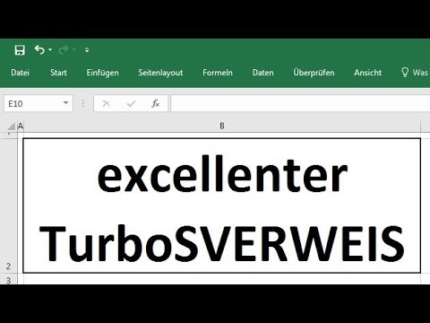 Update New TurboSVERWEIS in Excel 2016: Wenn SVERWEISe zu langsam sind