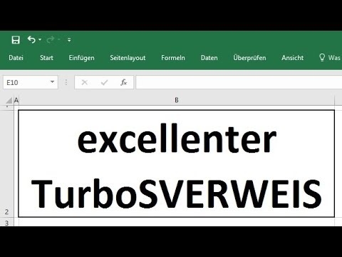 TurboSVERWEIS in Excel 2016: Wenn SVERWEISe zu langsam sind