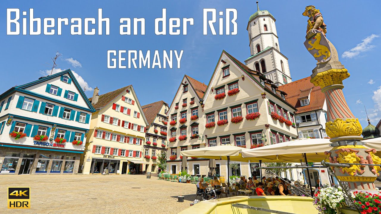 Biberach an der Riß Germany 🇩🇪 | Historic Town Old Town in Baden-Württemberg | 4K 60fps