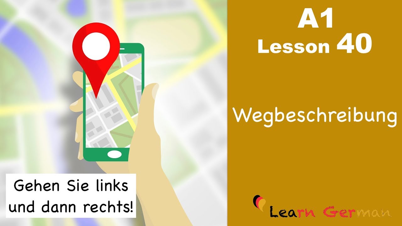 Learn German | Wegbeschreibung | Directions | German for beginners | A1 - Lesson 40