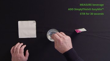 Water Mixing Demo, Nectar Mildly Thick (Packet) - SimplyThick® EasyMix™
