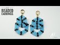 DIY beaded earrings for Beginners | Peyote hexagon earrings | How to make beaded earrings