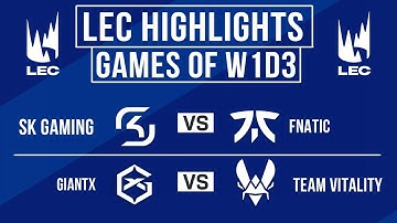 LEC Highlights ALL GAMES Week 1 Day 3 | LEC Summer 2025