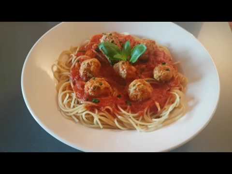 Vidéo: Spaghetti De Blé Entier Avec Boulettes De Dinde