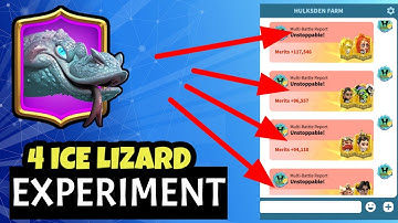 call of dragons - 4 ice lizard experiment & war reports