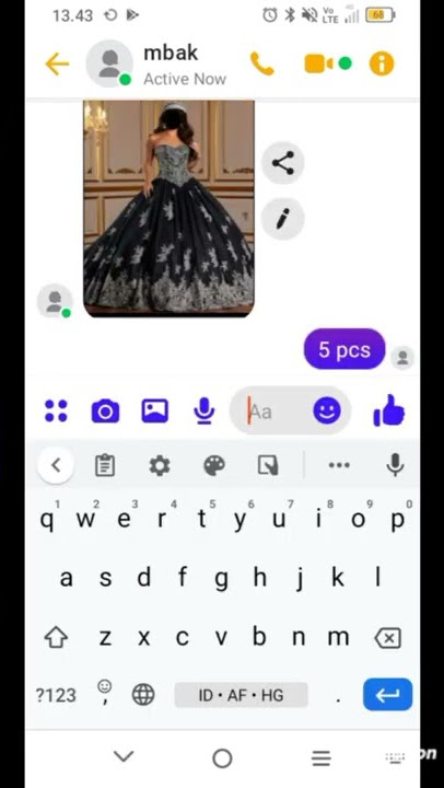 chat story'//toko baju