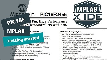 Introduction to PIC18F | Getting started- installing MPLAB