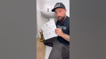 How To Cut Vinyl Tiles Around Pipes #diy #shorts
