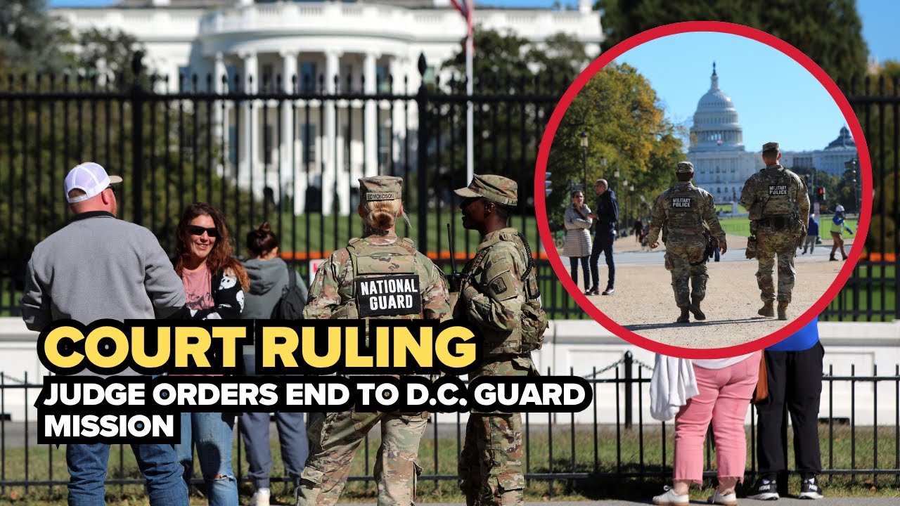 Judge orders end to Trump’s National Guard deployment in D.C. - YouTube