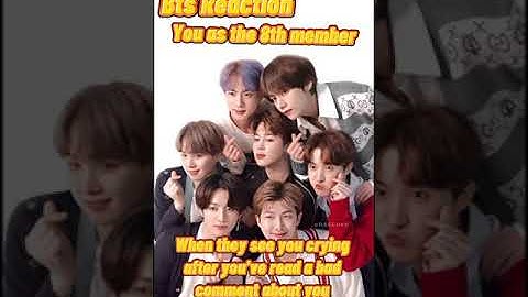 Bts Reaction: When they see you crying after you