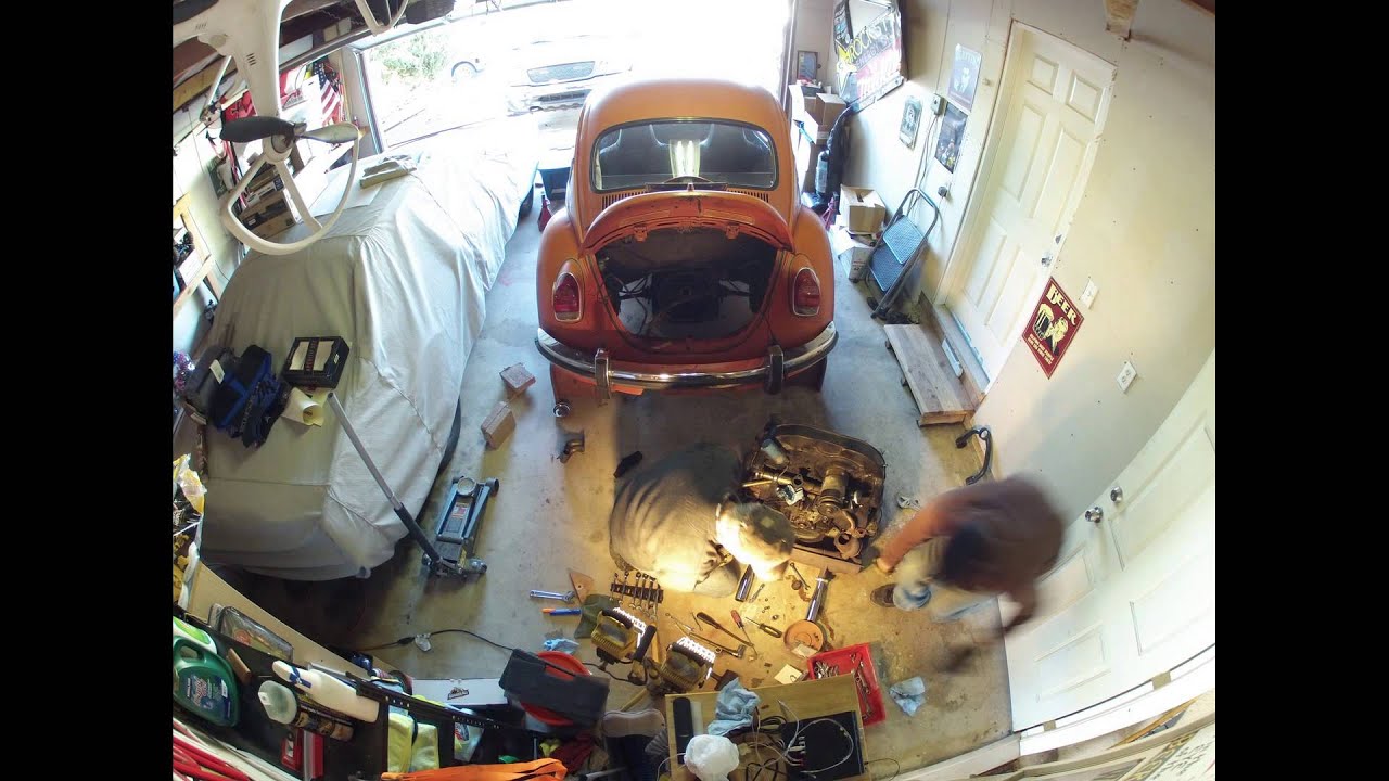 VW Bug Engine Removal Time Lapse - YouTube
