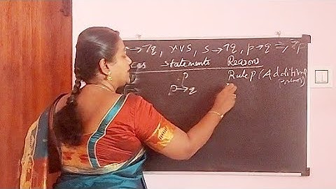 Discrete Mathematics - Propositional Calculus : Theory of Inference; Indirect method in Tamil