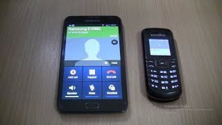 Over The Horizon Incoming Call &Outgoing Call At The Same Time Samsung Galaxy Note1+Samsung E1080I Resimi