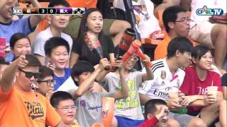 05/29 義大 vs 統一 一局上，高國慶揮出右外野方向三分砲，統一先馳得點