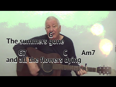 Danny Boy - Londonderry Air - cover - easy chords guitar lesson - on-screen chords and lyrics