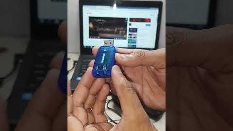 Laptop Sound Jack Not Working Used Usb Sound Card #Short