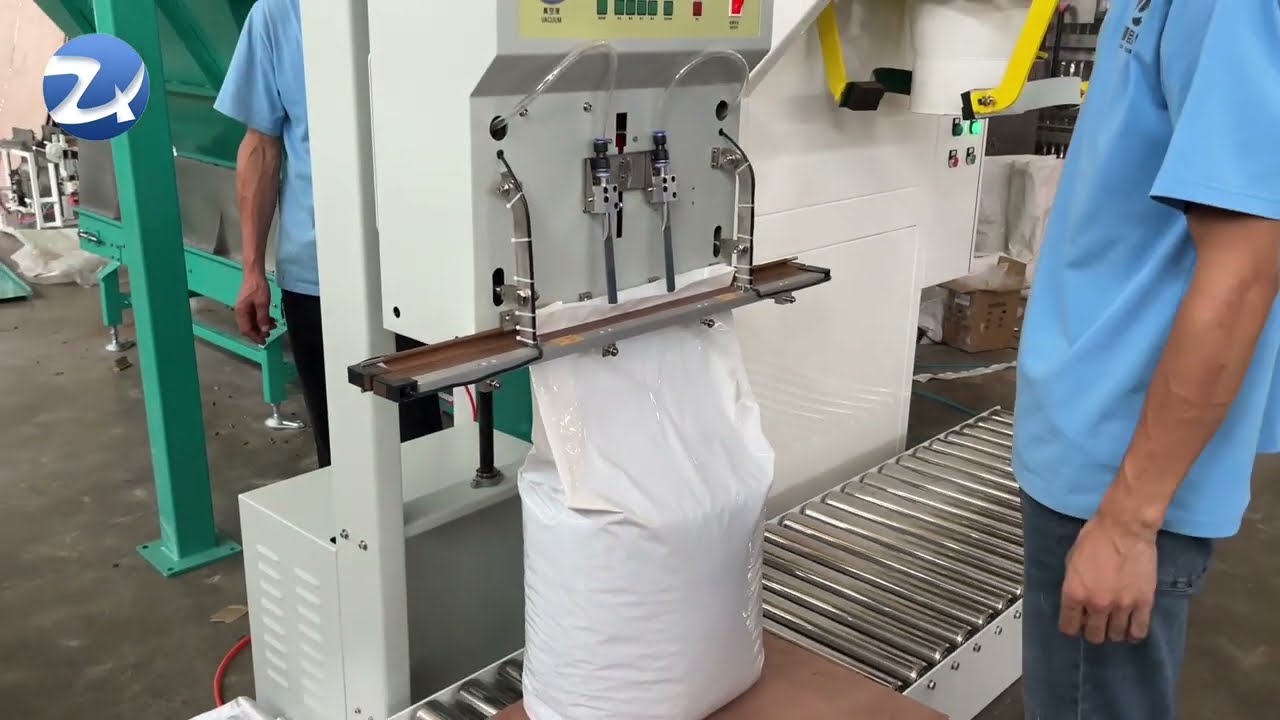 50kg bag vertical plastic bag vacuum sealing machine PE bag vacuum sealer 25kg packing machine