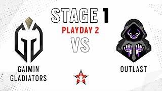 Gaimin Gladiators vs Outlast \/\/ NA Challenger League - Stage 1 - Playday 2