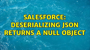 Salesforce: deserializing JSON returns a null object