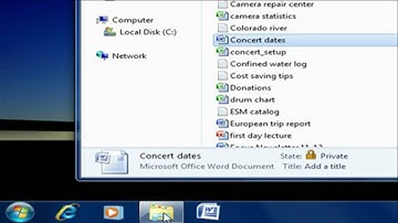 Windows 7 - Jump Lists