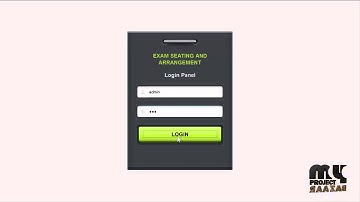 Final Year Projects 2015 | Exam hall Seat allocation process