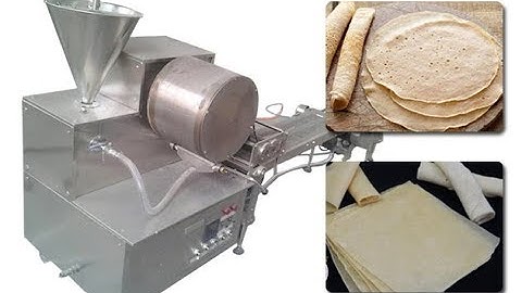 Automatic Ethiopian Injera Baking Machine|Spring Roll Wrapper Samosa Patti Making Machine