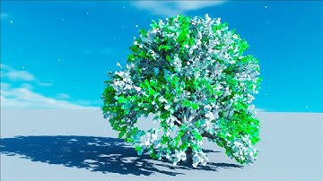 How to create Snow on a Tree in Maya 2023 with Arnold Renderer