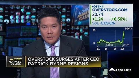 Overstock surges after CEO Patrick Byrne resigns following 