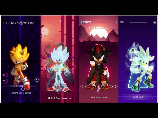 Fleetway Super Sonic - Hyper Sonic - Shadow - Silver Sonic