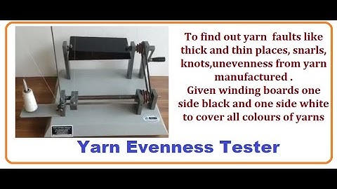Yarn Evenness Tester Product video-Q-Test | Amith Garment Services