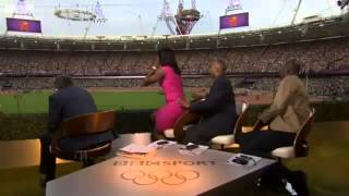 Mo Farah Winning Gold Medal In Mens 5000m   BBC Commentators & Pundits Going Mental   HD