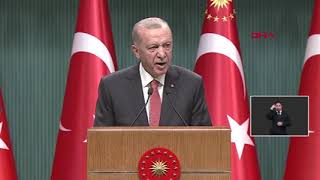 Ankara Hurbaşkanı Erdoğan, Kabine Toplantısının Ardından Açıklamalarda Bulundu