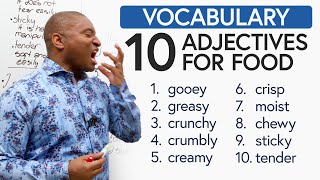 Expand Your English Vocabulary: 10 Adjectives for Describing Food by ENGLISH with James · engVid 71,039 views 1 year ago 17 minutes