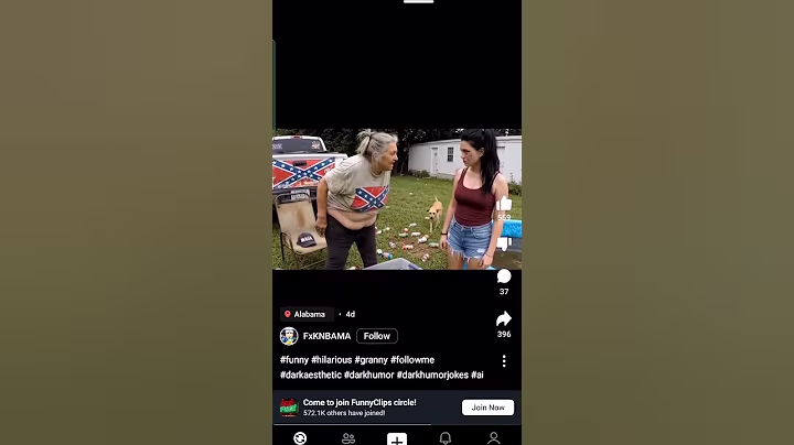 Granny calm down #trailerpark #share #youtube #oldclassic #funny #ai #shorts