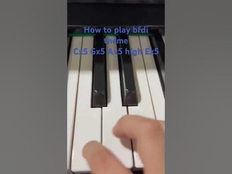 How to play: Original Bfdi theme on Piano #piano #bfdi - YouTube