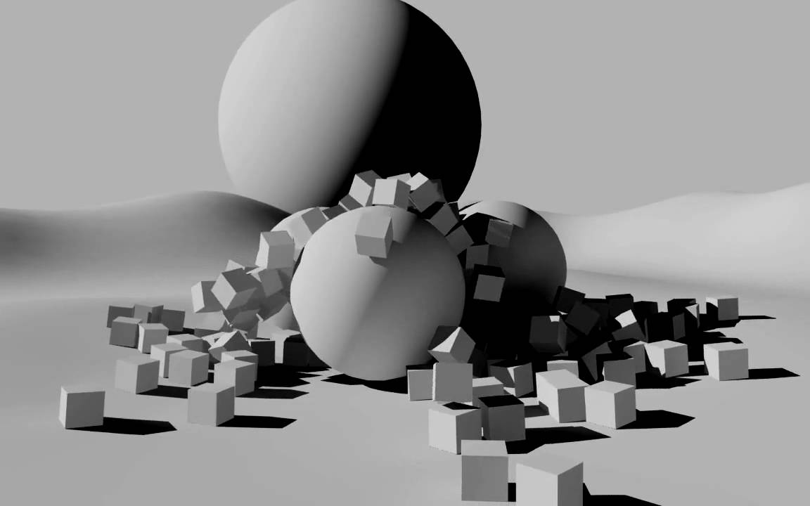 3ds Max reactor test animation (rigid body collision) - YouTube
