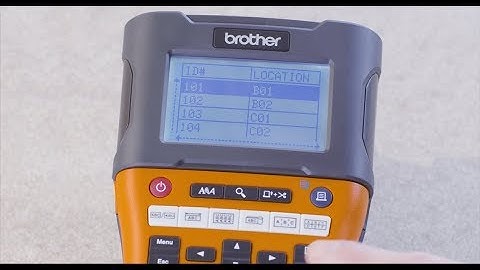 10 PT-E550W | How To | Downloading and Printing from a Database | UK