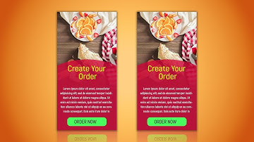 300x600 Web Banner Design for Adwords - Photoshop Tutorial