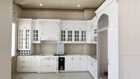 Nội thất Hpro | Mẫu tủ bếp tân cổ điển phong cách Châu Âu sang trọng - đẳng cấp