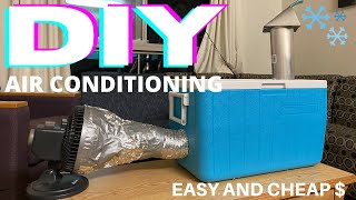 DIY AIR CONDITIONING - HOMEMADE AND CHEAP