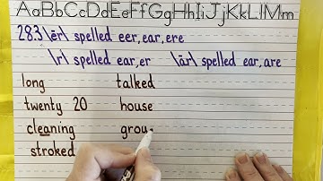 28 3 :long e: :r: spelled eer, ear, ere, :r: spelled ear, er and :long a: :r: spelled ear, are