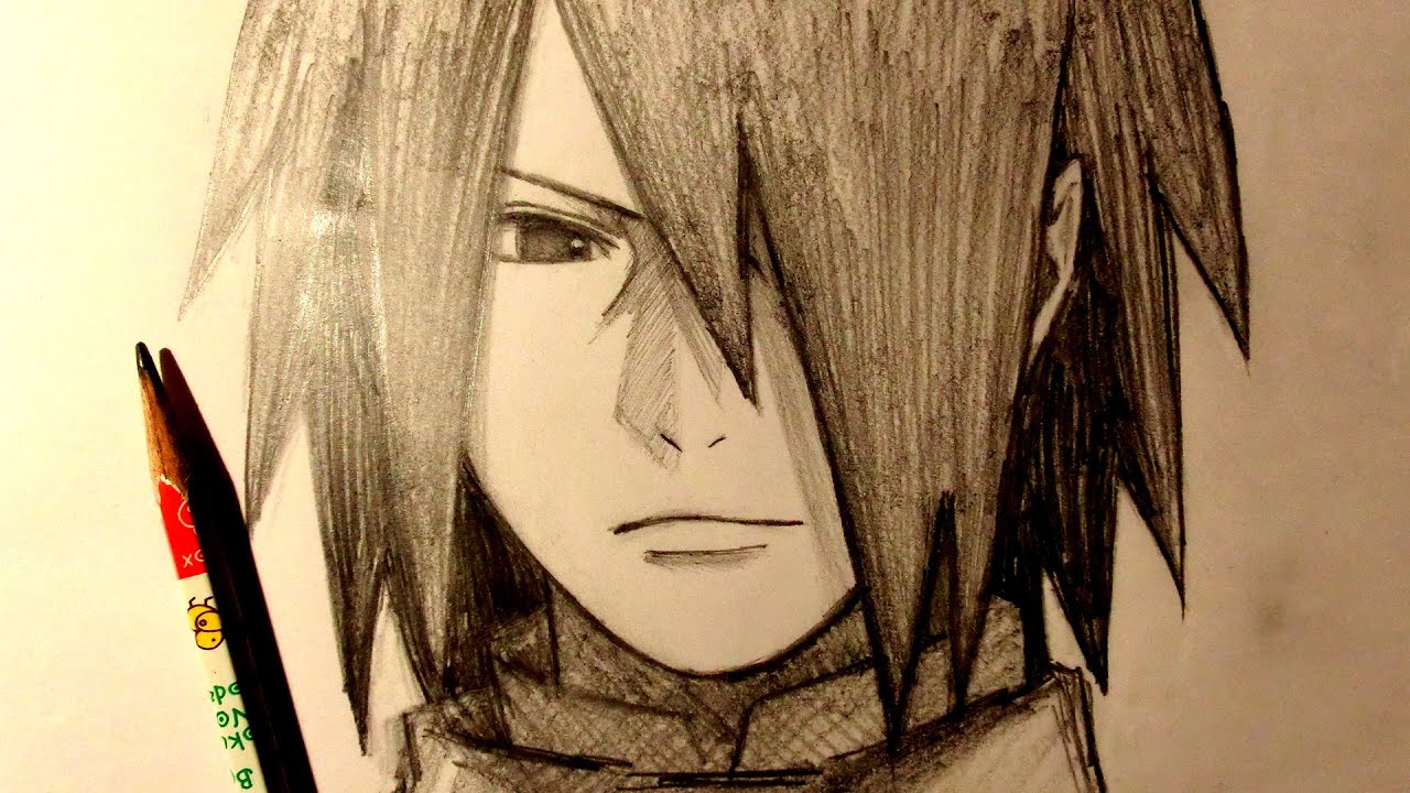 Sasuke Uchiha Face Drawing - Drawing Skill