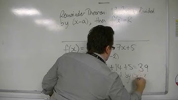 AQA Core 1 5.06b Introducing the Remainder Theorem