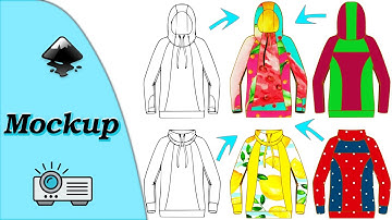 Create fabric mockups for sewing in Inkscape | Easy way!