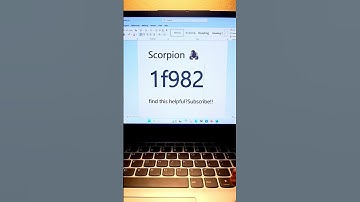 Scorpion 🦂  icon in MS Word #2025 #computer #msword #microsoft #excel